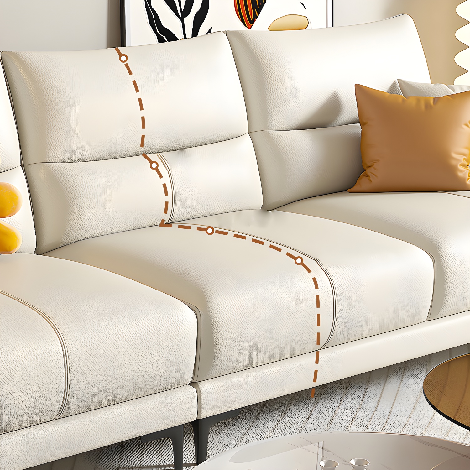 Contrast Sectional Sofa | Ormau - image 7