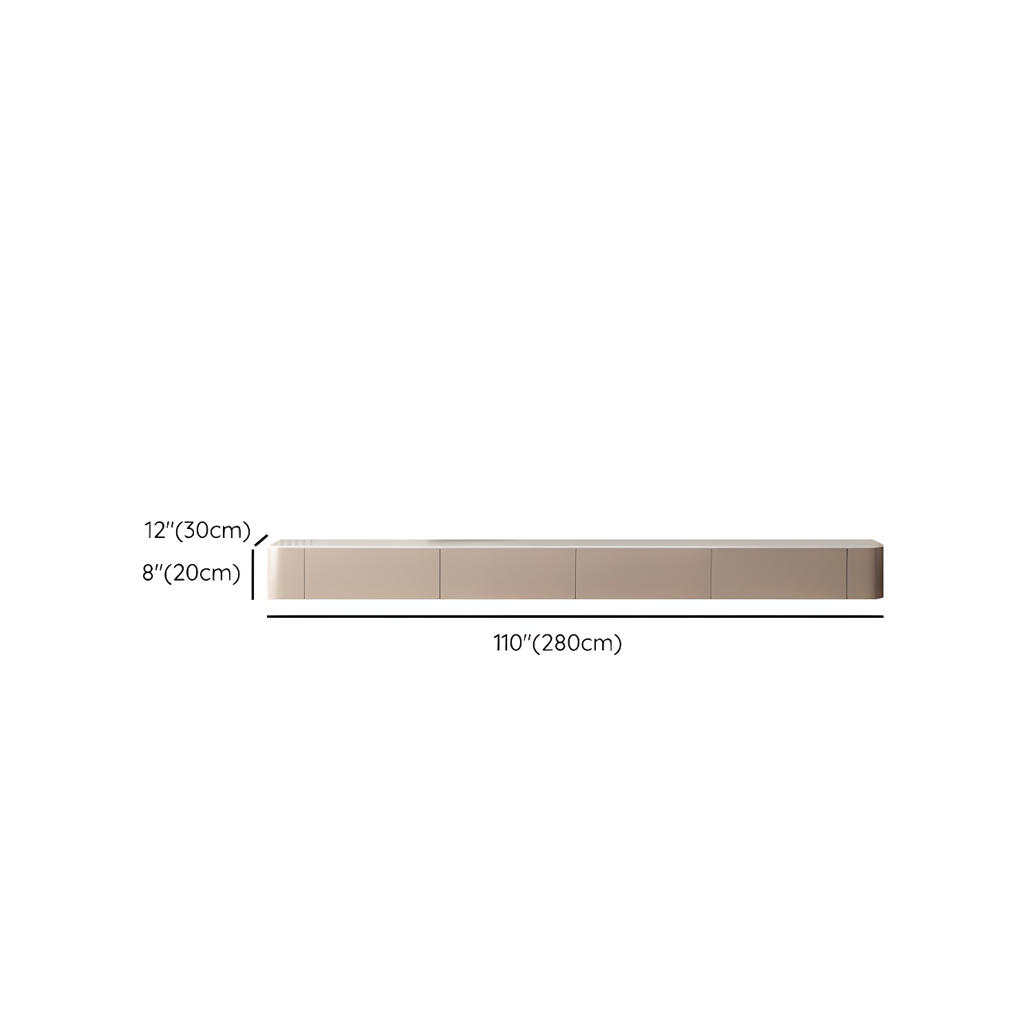 Floating Brown TV Stand | Ormau - image 14