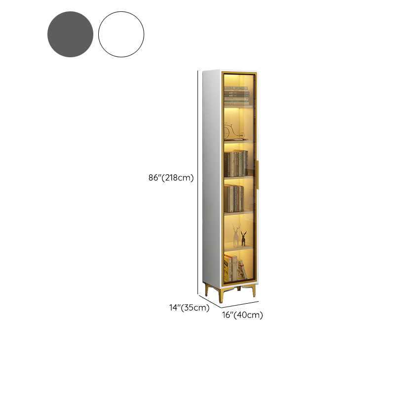 Glam Glass Accent Cabinet with Lighting | Ormau - image 13