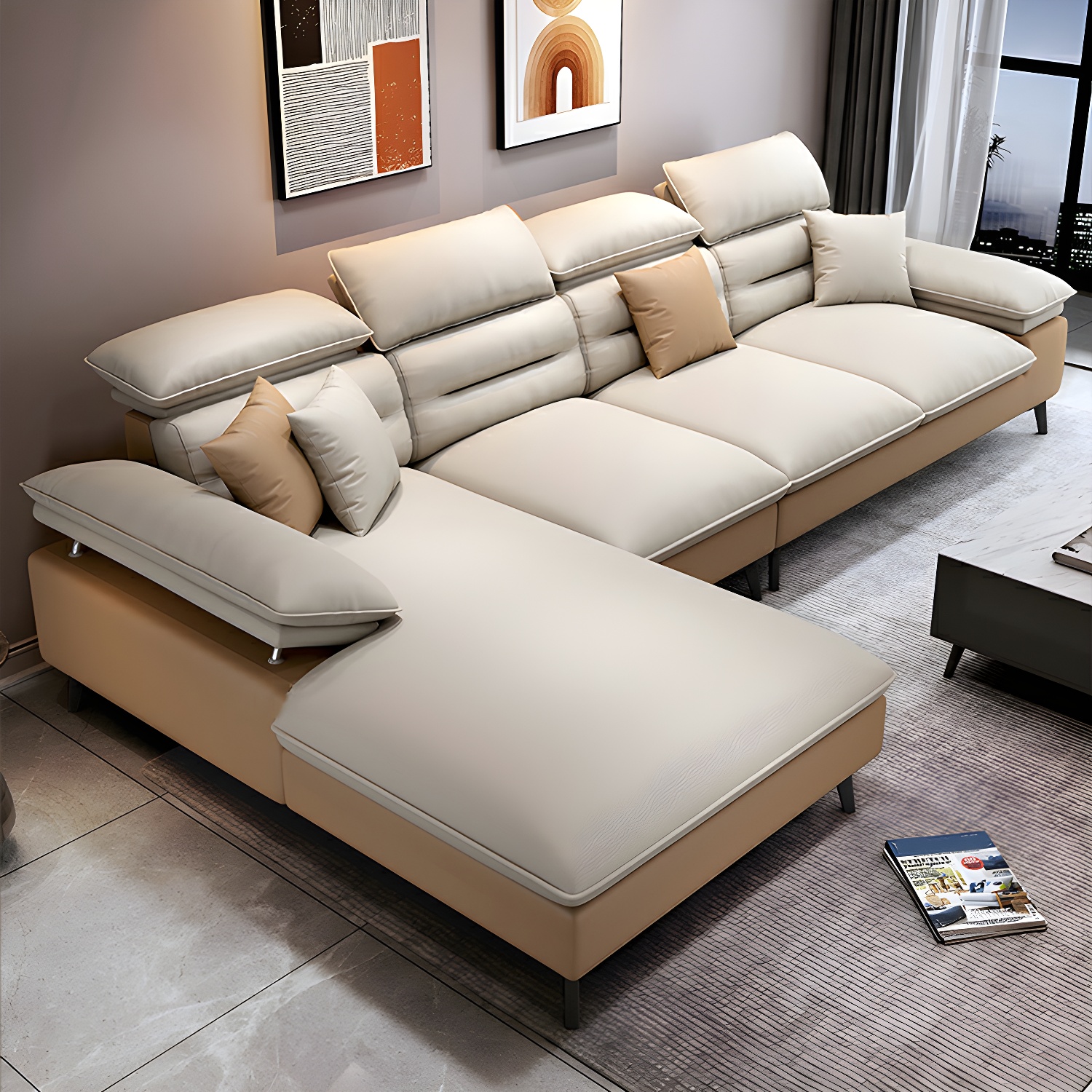 Modern L-Shape Sofa | Ormau - image 12