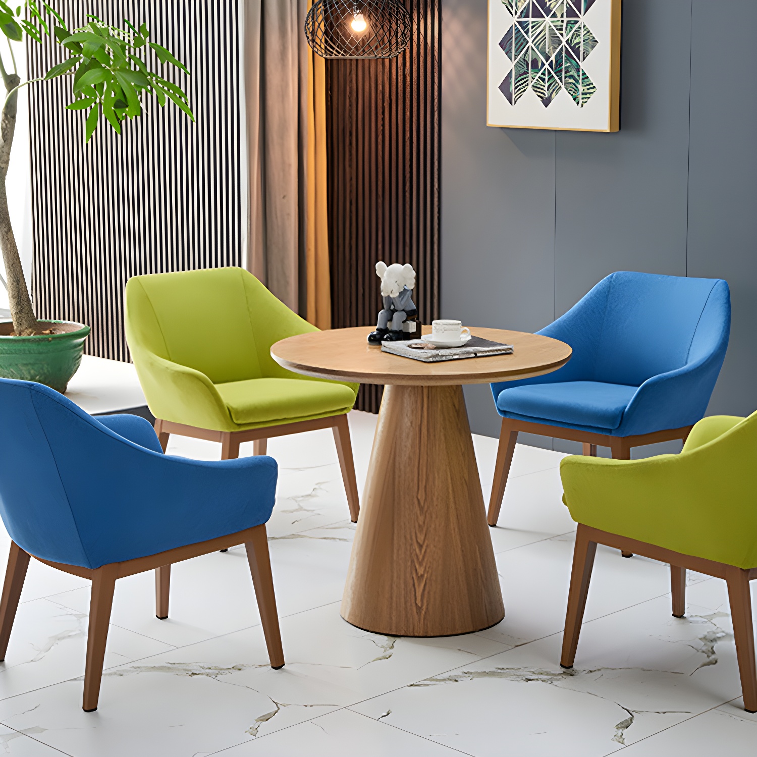 Pedestal Coffee Table Set | Ormau - image 4