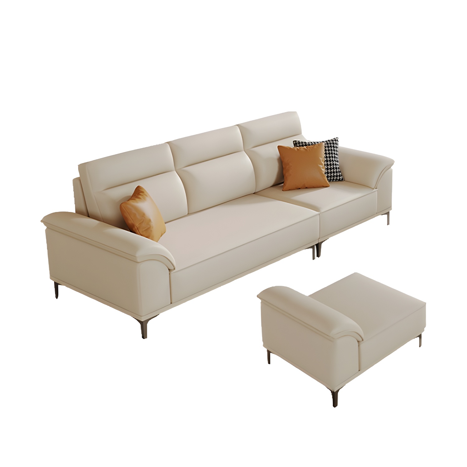 Modern Sofa with Ottoman | Ormau - image 24