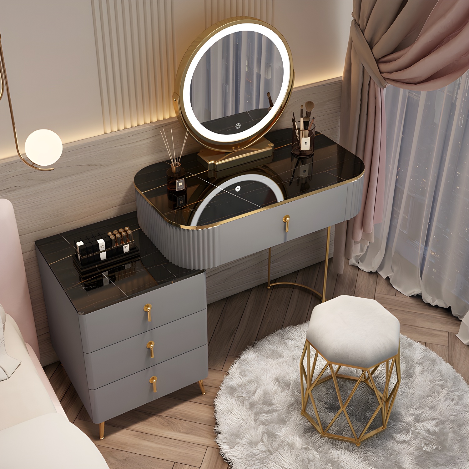 Mirrored Vanity Desk | Ormau - image 41
