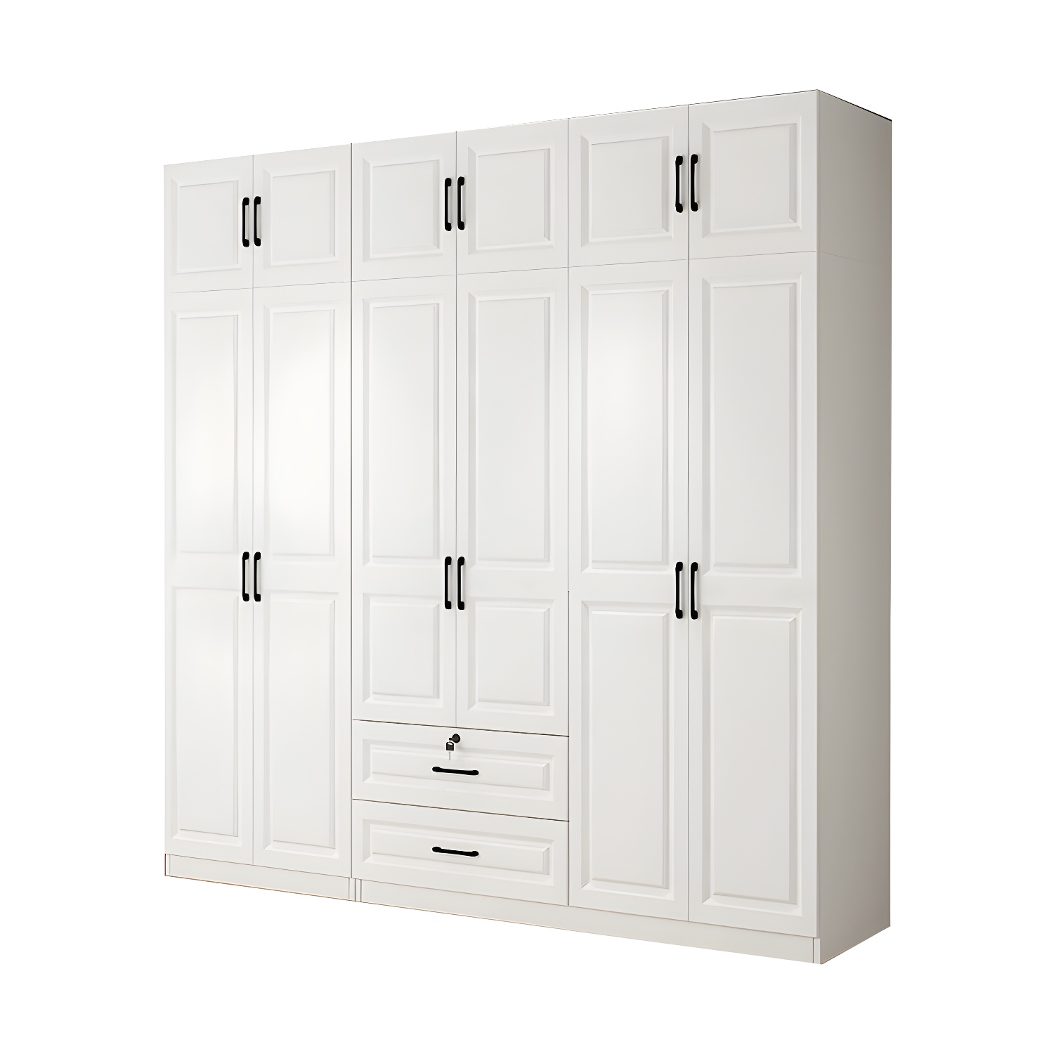 White Wood Wardrobe Armoire | Ormau - image 44