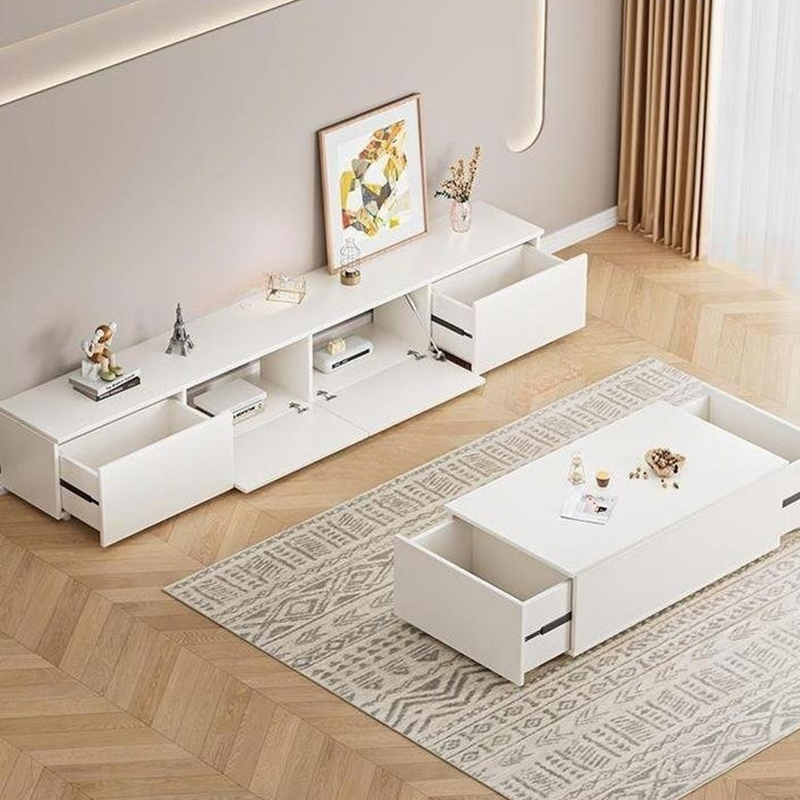 Modern White TV Stand | Ormau - image 10