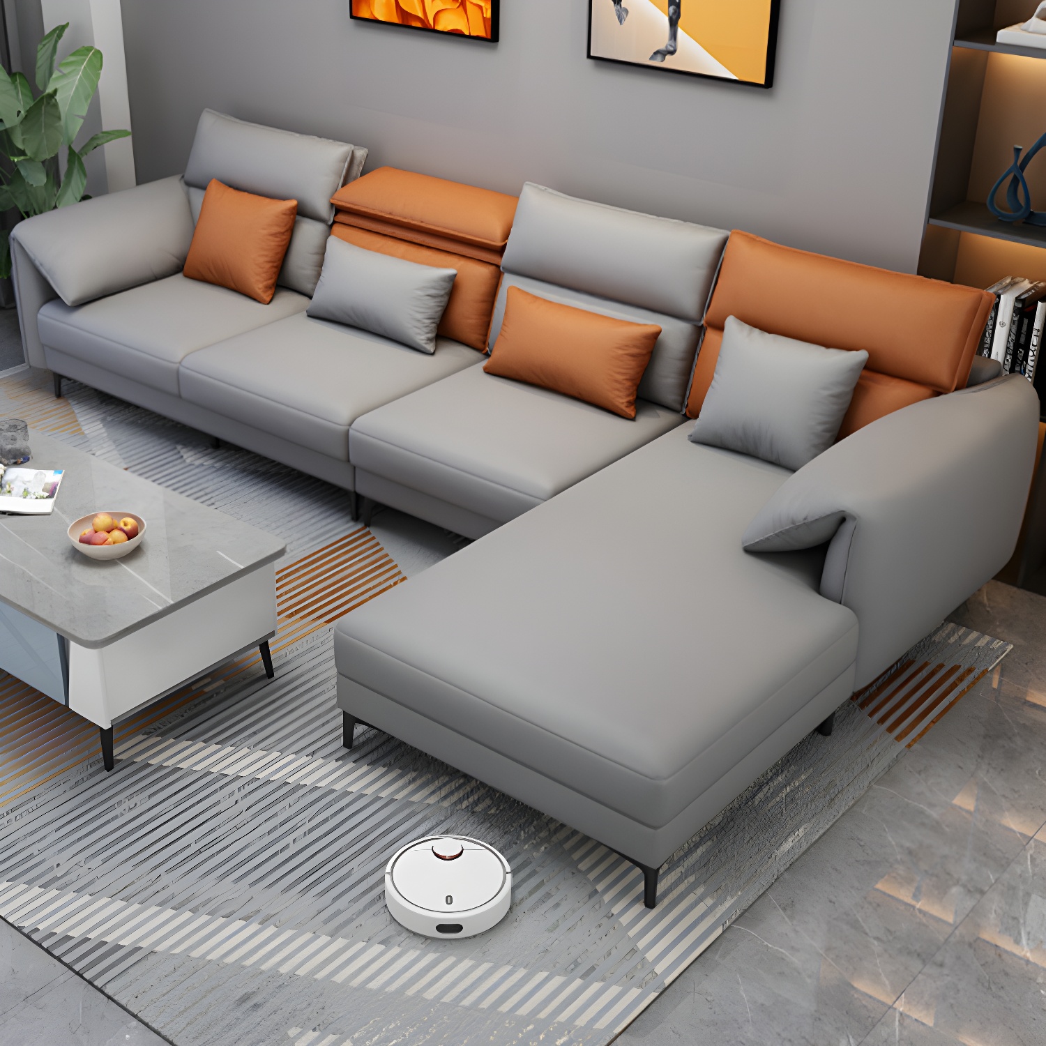 Modern Tech Cloth Sectional | Ormau - image 15