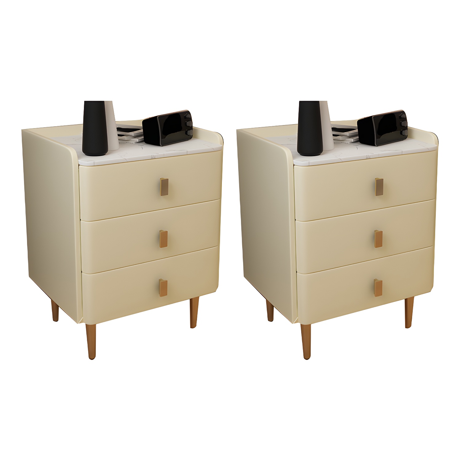Glam Accent Table Nightstand | Ormau - image 27