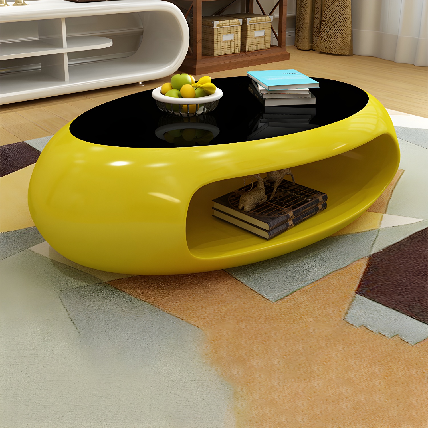 Oval Storage Coffee Table | Ormau - image 3