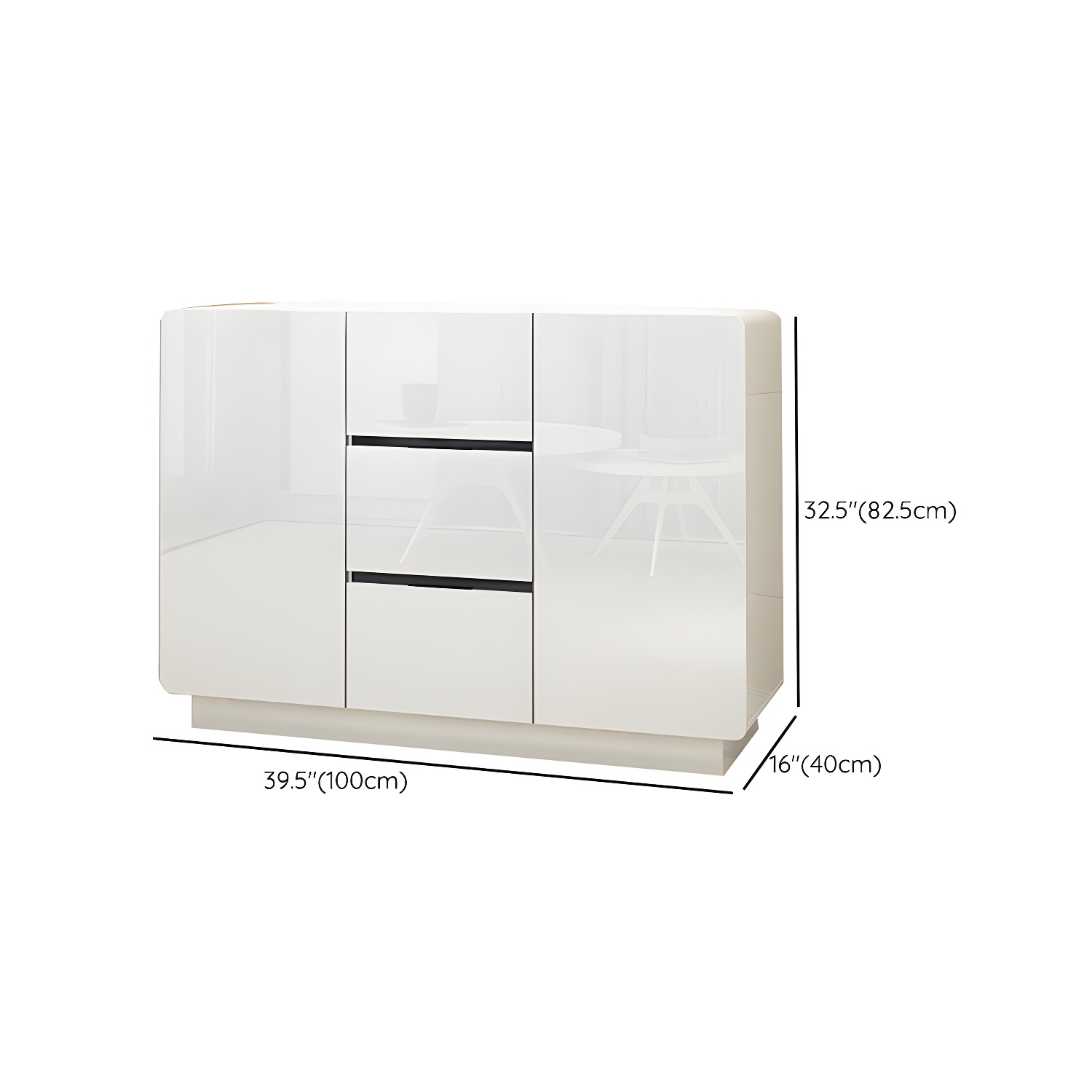 White Wood Sideboard | Ormau - image 9