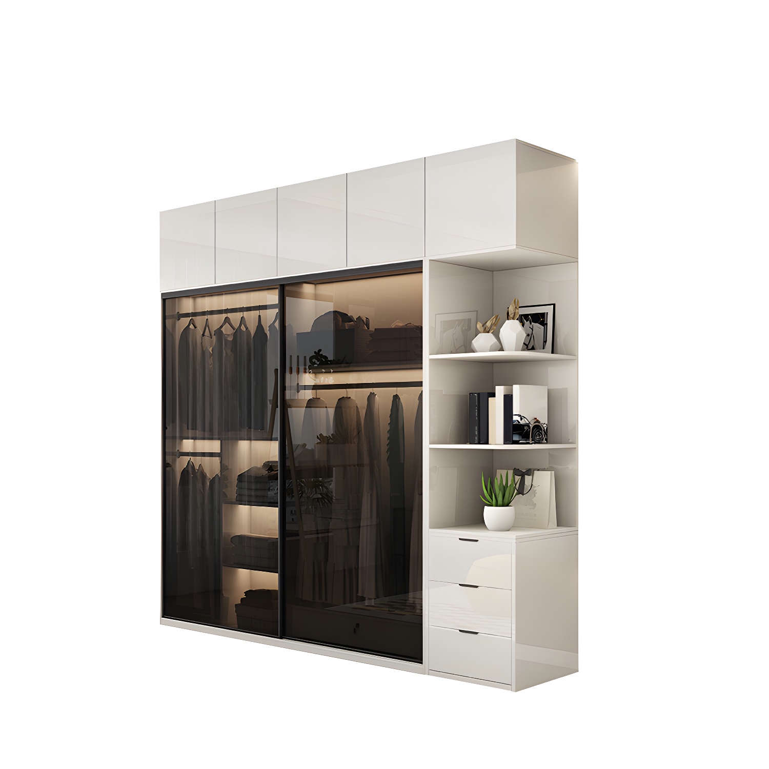 White Glass Wardrobe | Ormau - image 31