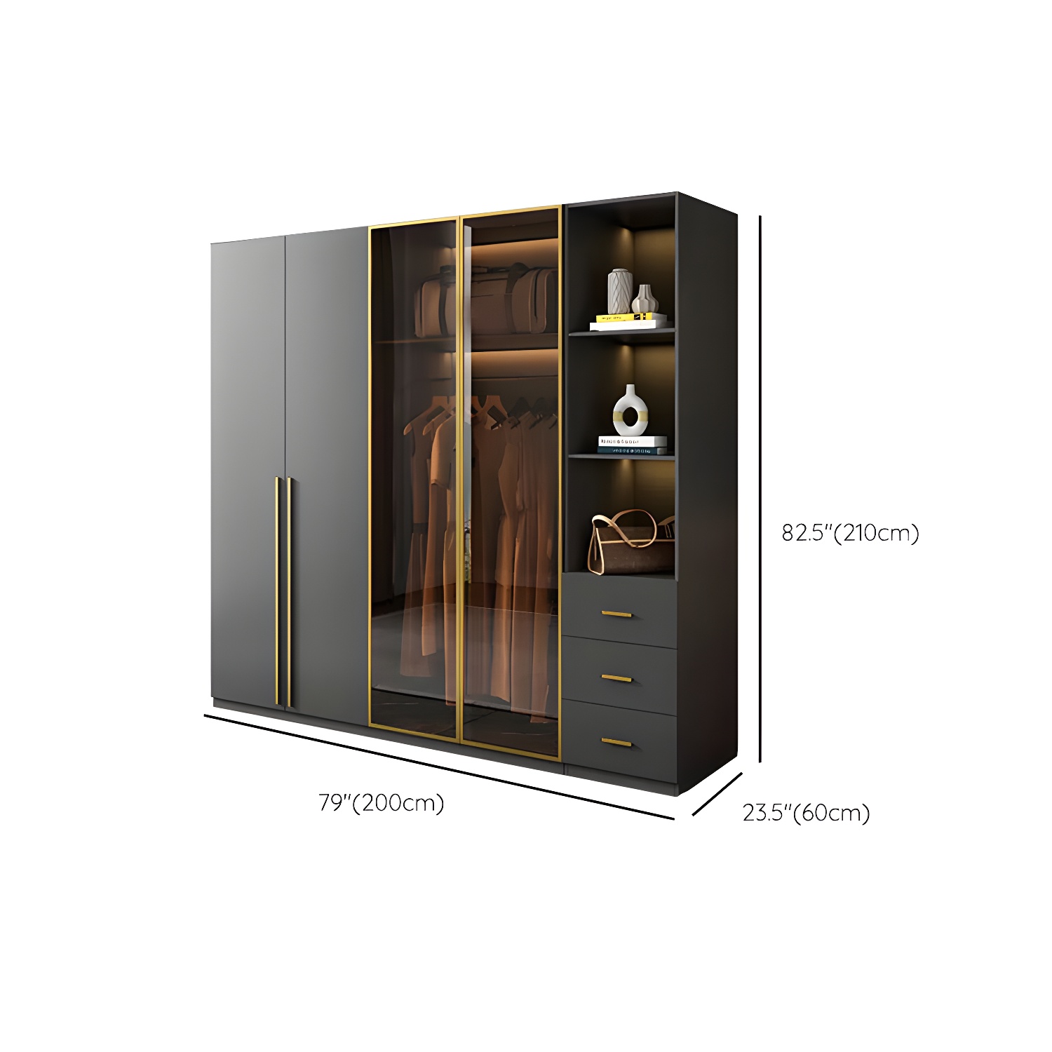 Modern Glass Wardrobe | Ormau - image 20