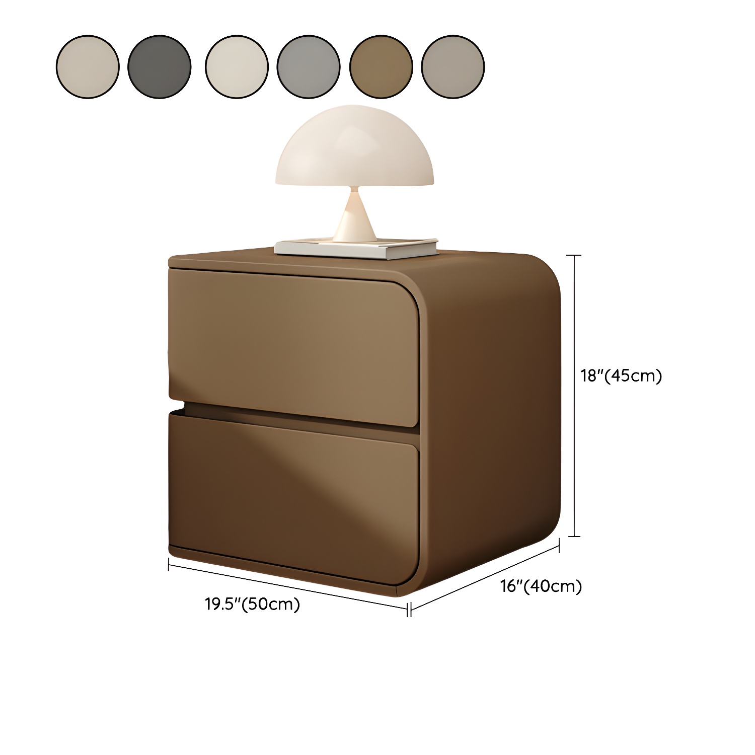 Rounded Corners Nightstand | Ormau - image 14