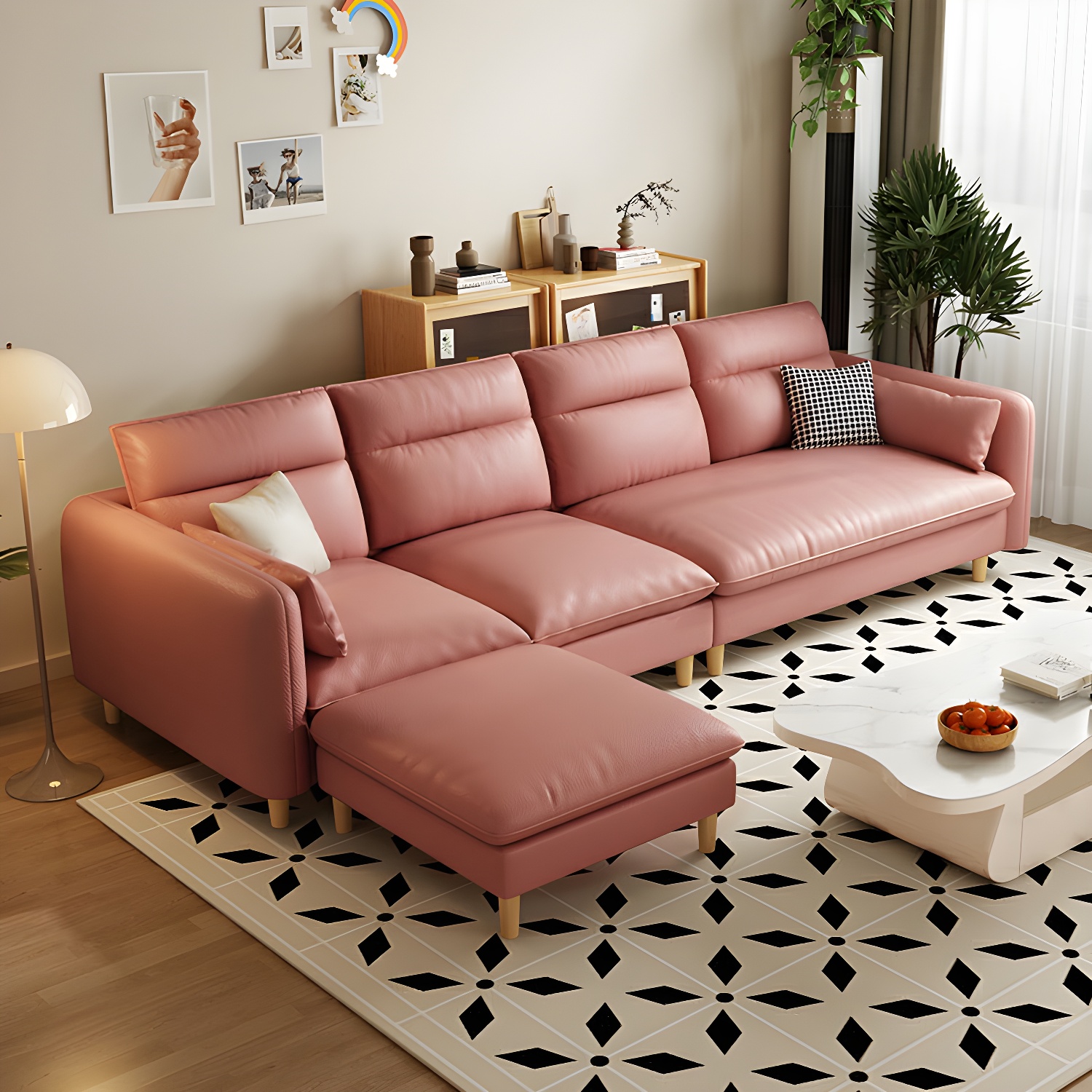 Modern Sectional Sofa Set with Ottoman | Ormau - image 16