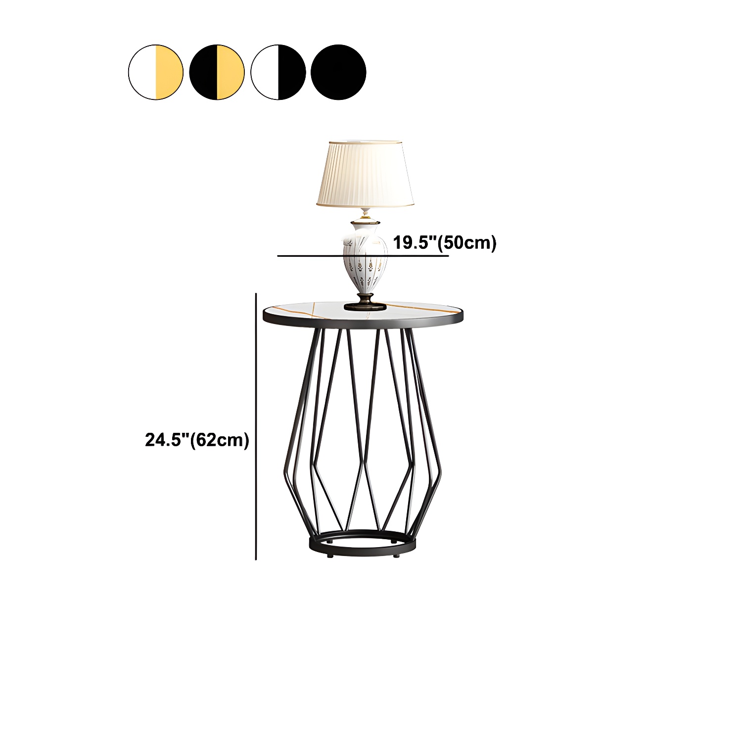 Glam Stone Nightstand | Ormau - image 17