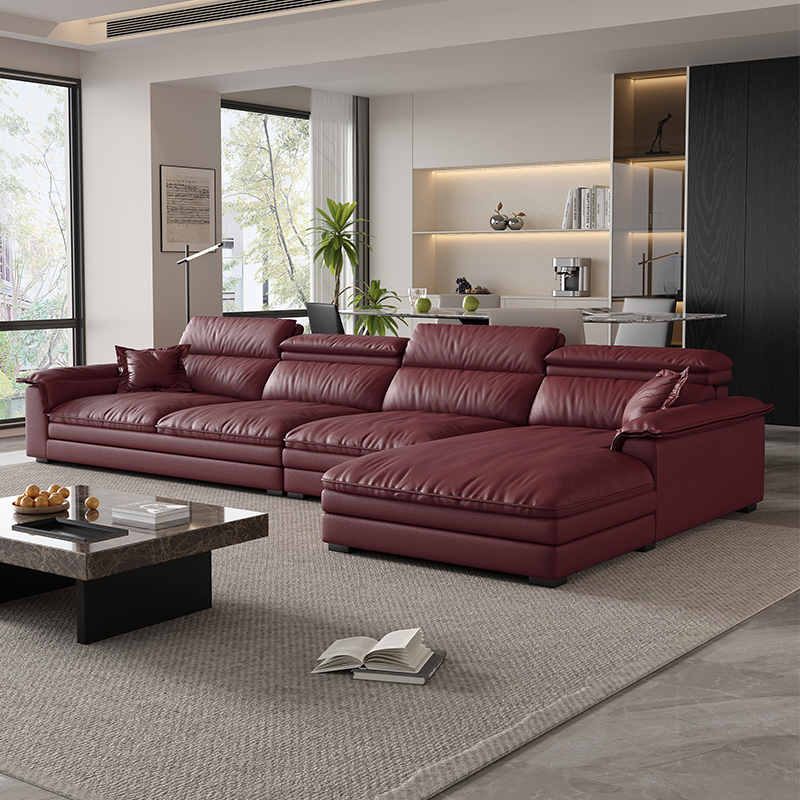 L-Shape Leather Sectional | Ormau - image 8