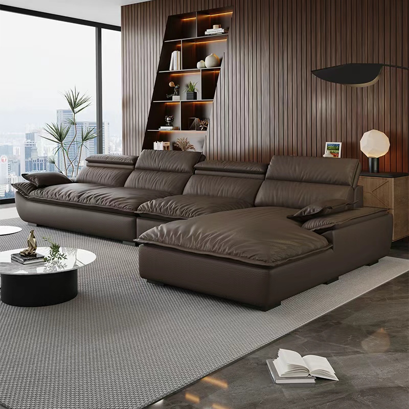 L-Shape Leather Sectional | Ormau - image 3