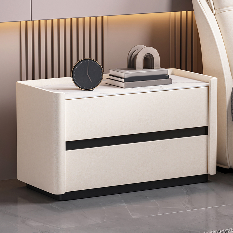 Modern Stone Top Nightstand | Ormau - image 8