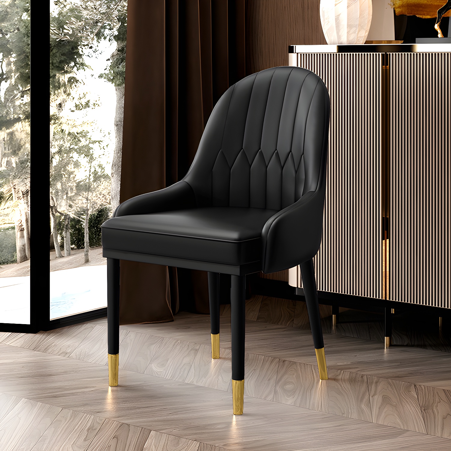 Leather Parsons Dining Chair | Ormau - image 2