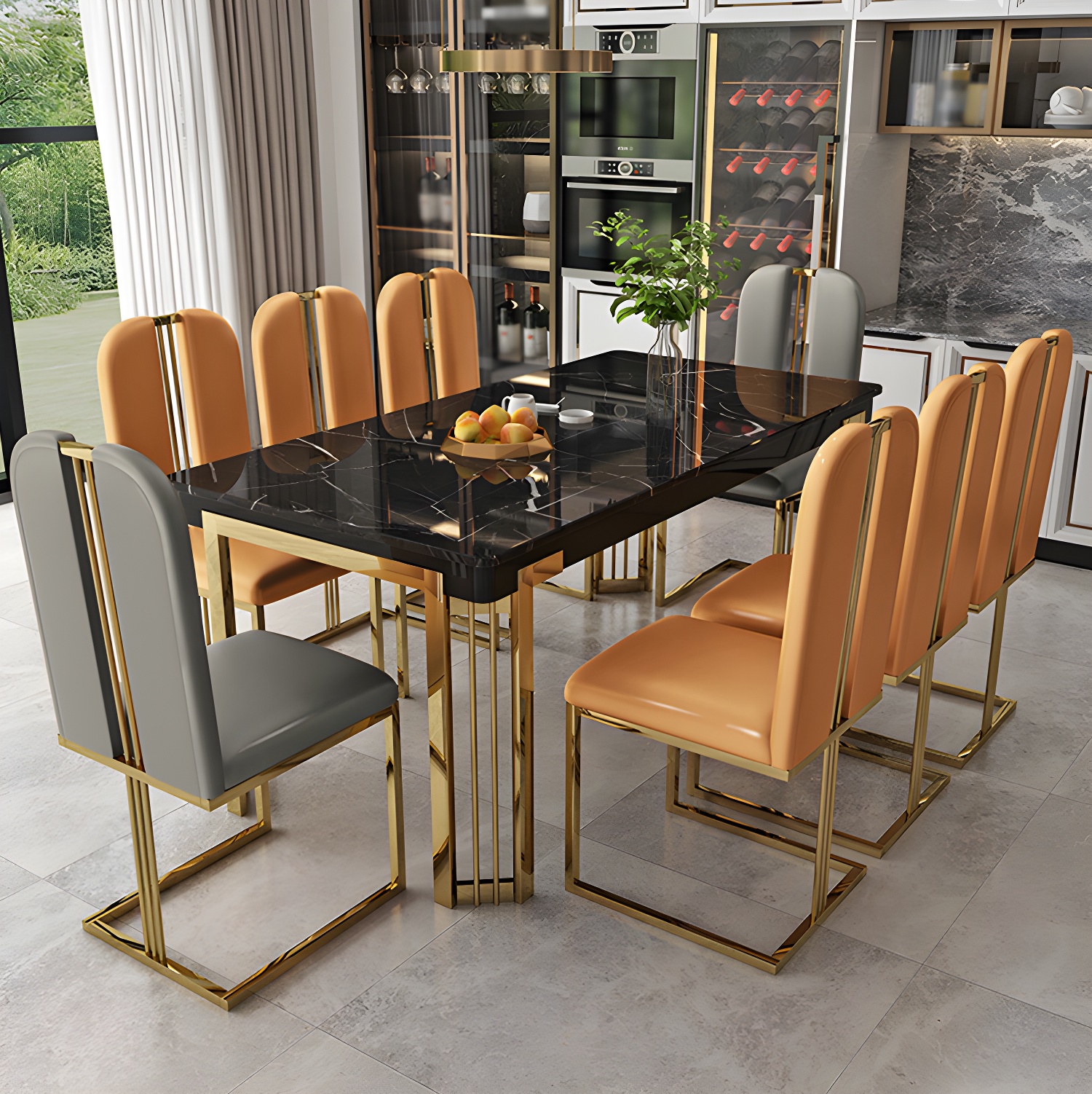 Modern Marble Dining Set | Ormau - image 27