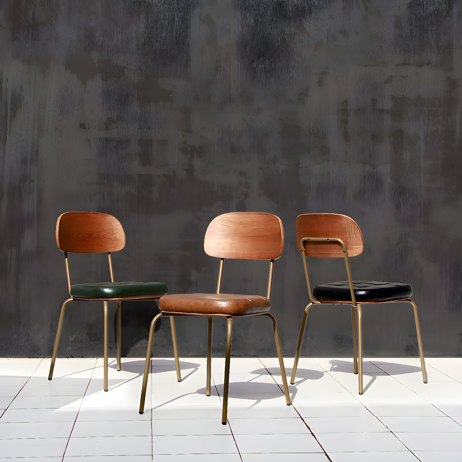 Industrial Leather Dining Chair | Ormau - image 8
