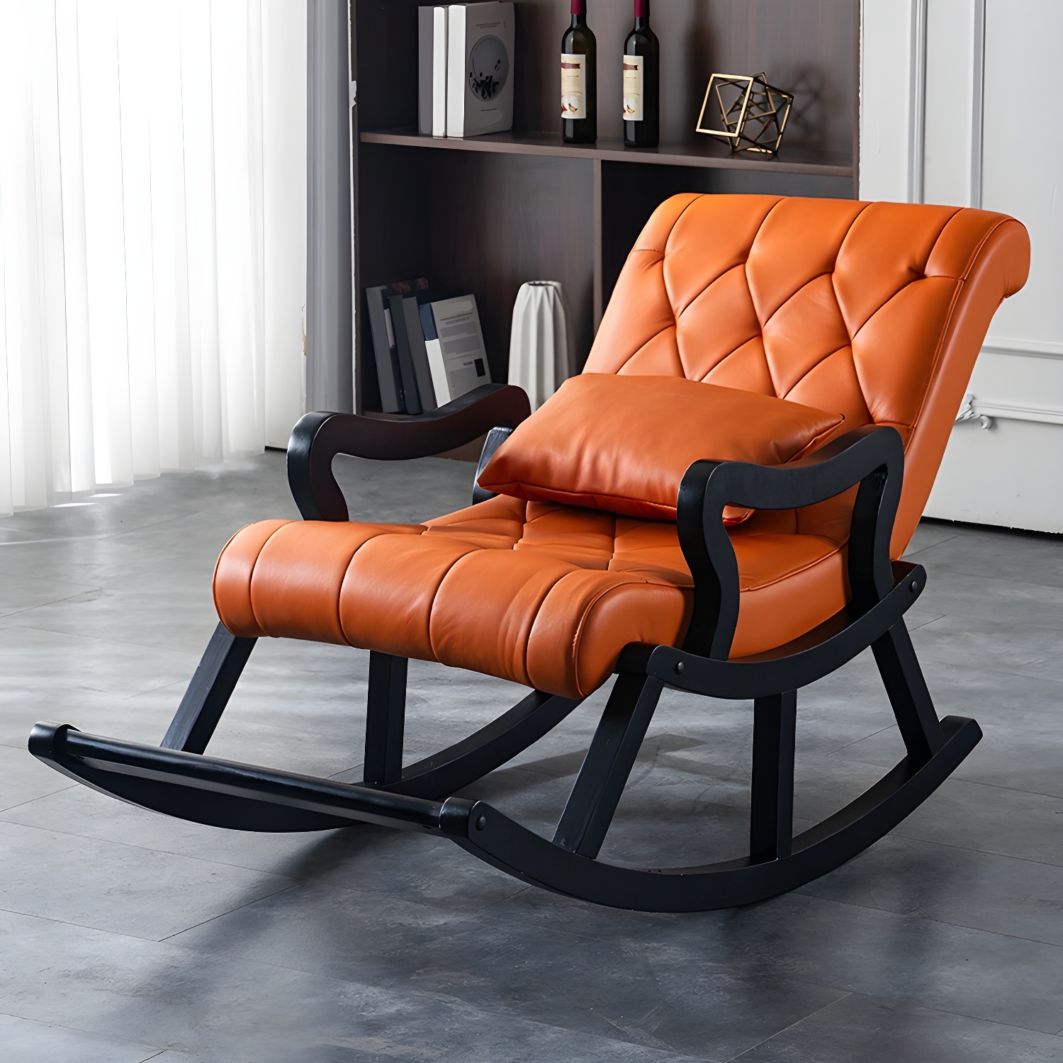 Tufted Rocking Accent Chair | Ormau - image 7