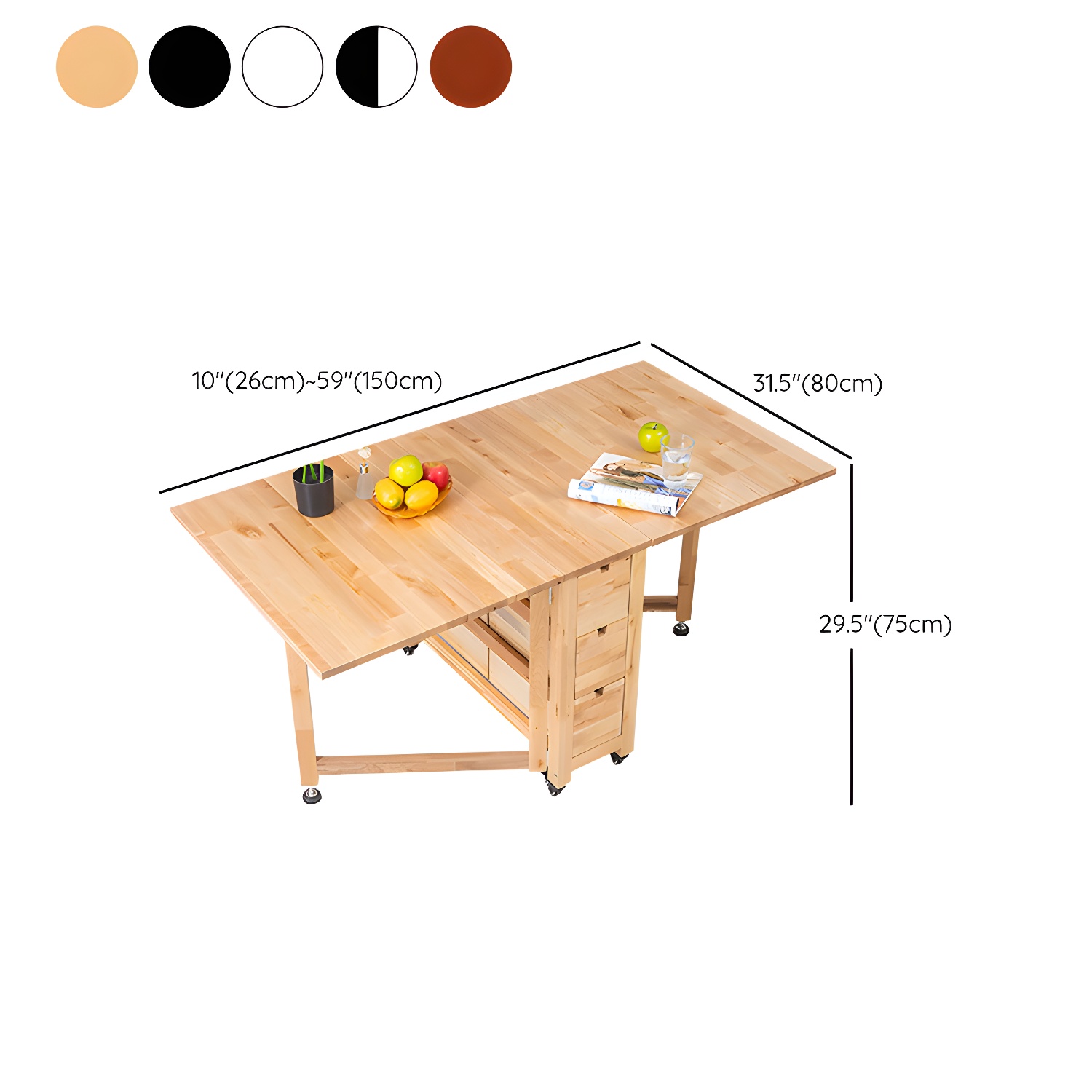 Drop-Leaf Dining Table | Ormau - image 21