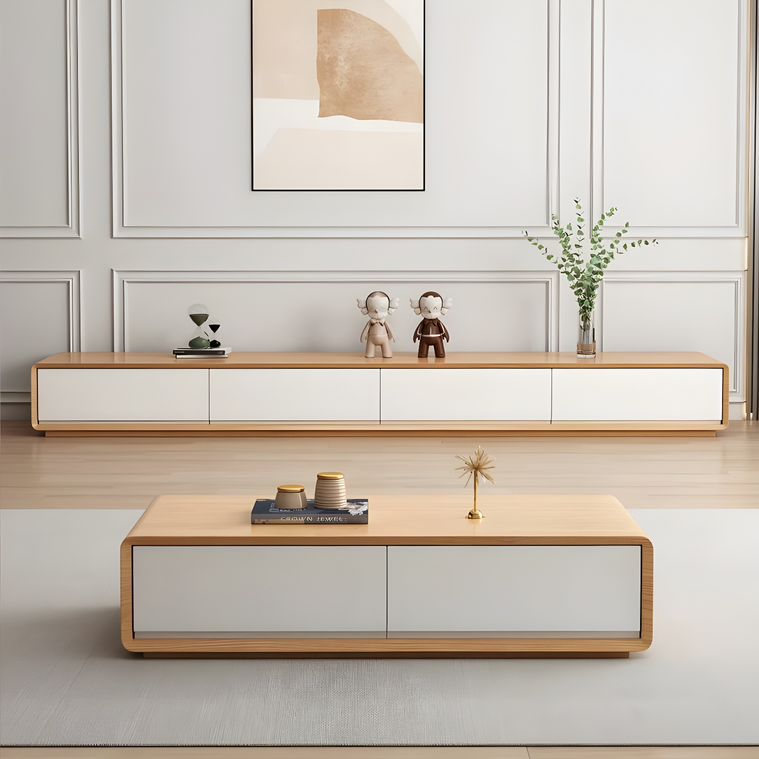 Oblong Wood TV Stand | Ormau - image 4