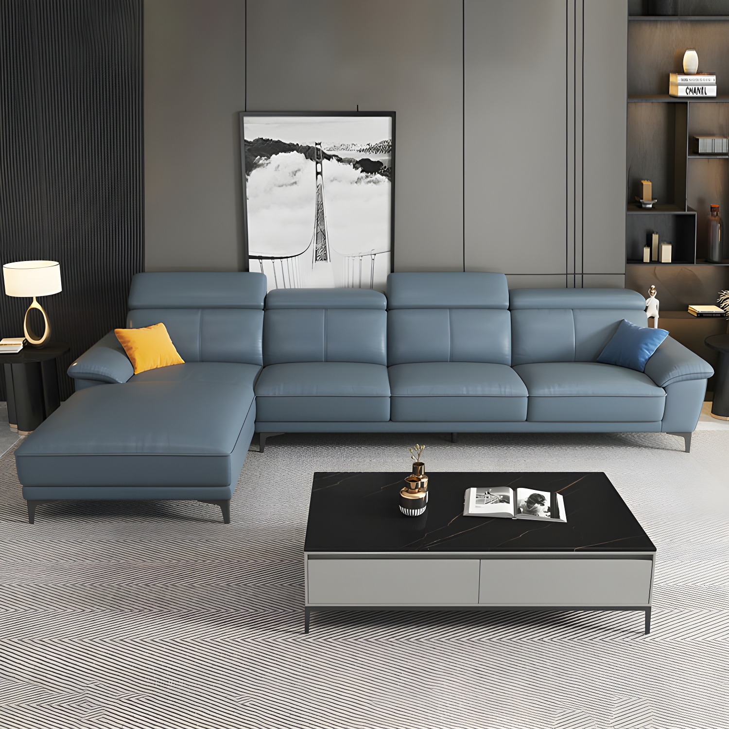 Leather Sectional Sofa | Ormau - image 2