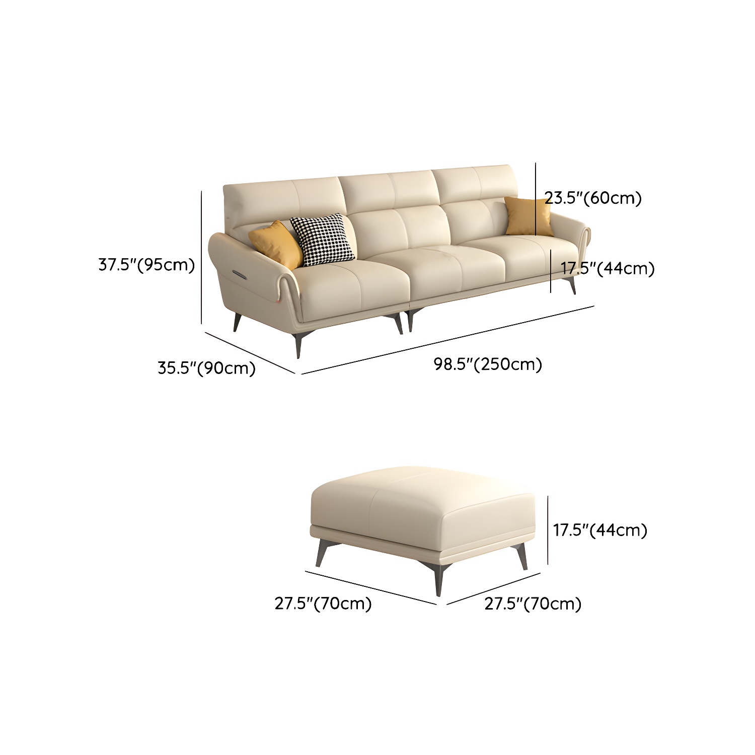 Flared Arm Sofa | Ormau - image 20