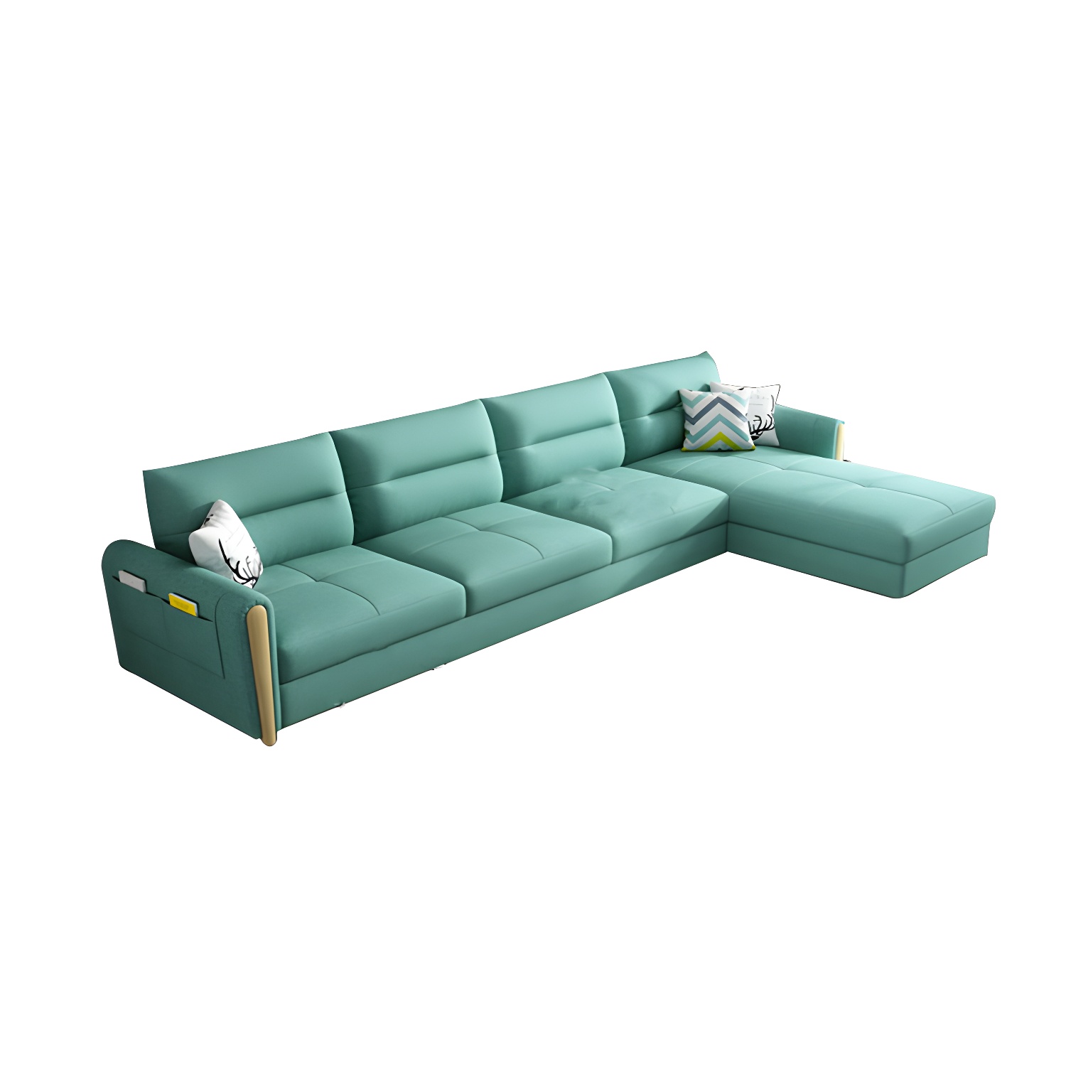 Green Sectional Sofa with Storage | Ormau - image 26