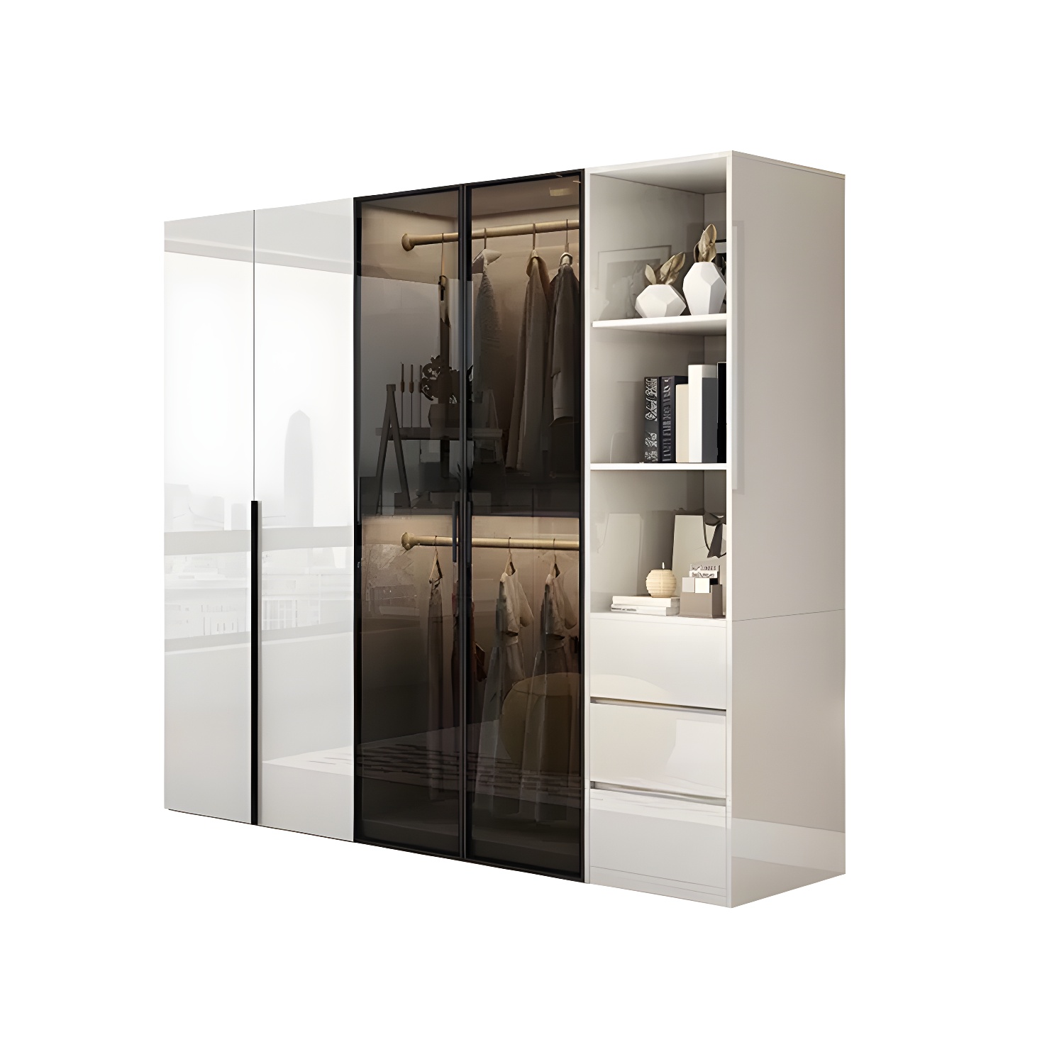 Sleek White Wardrobe | Ormau - image 54