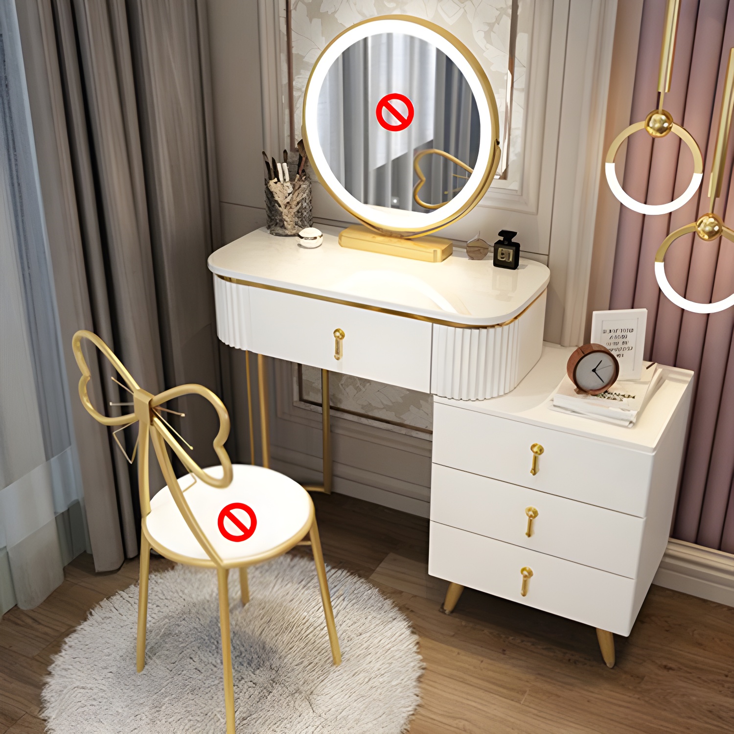 Makeup Vanity with Lighted Mirror | Ormau - image 32