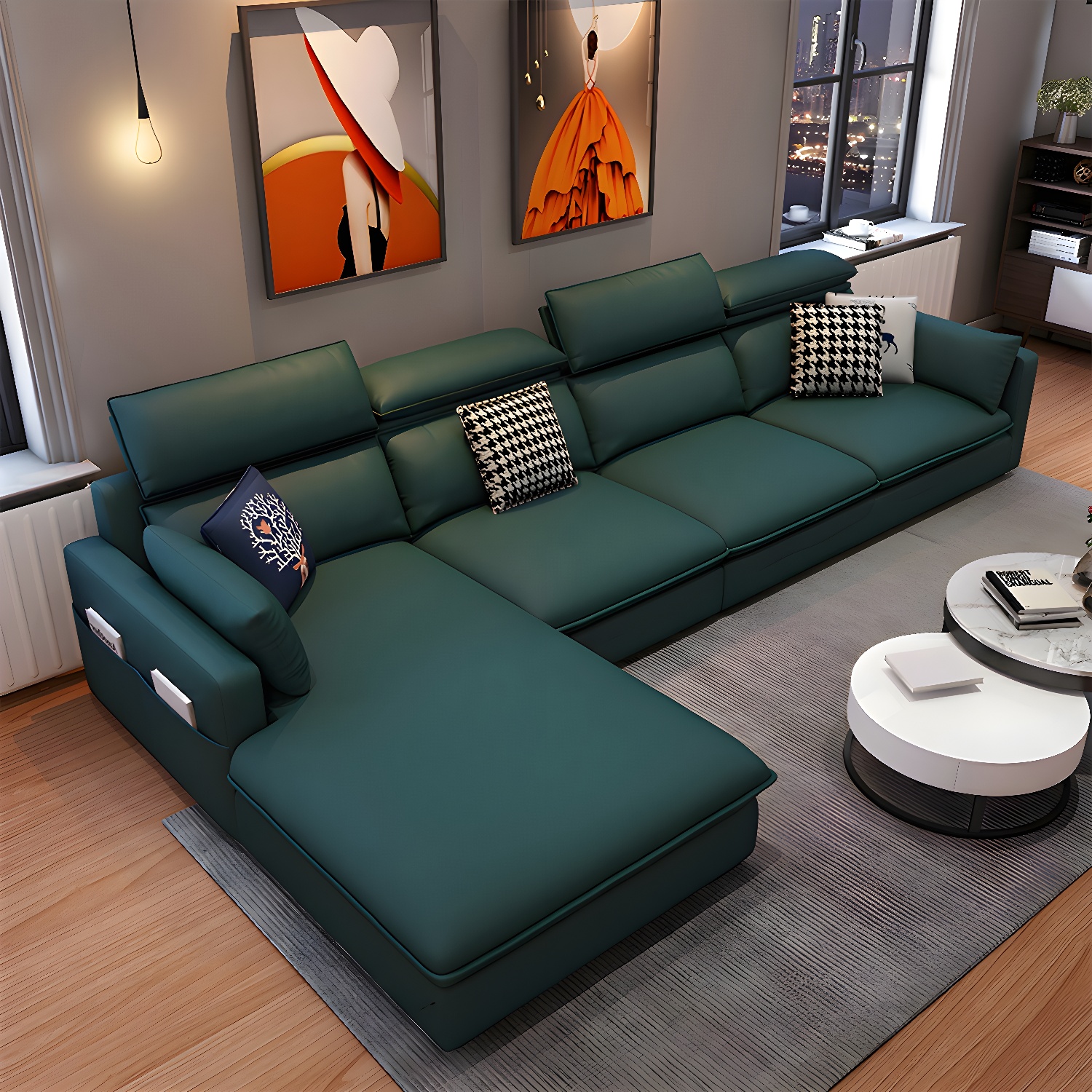 Modern L-Shape Sectional Sofa | Ormau - image 1