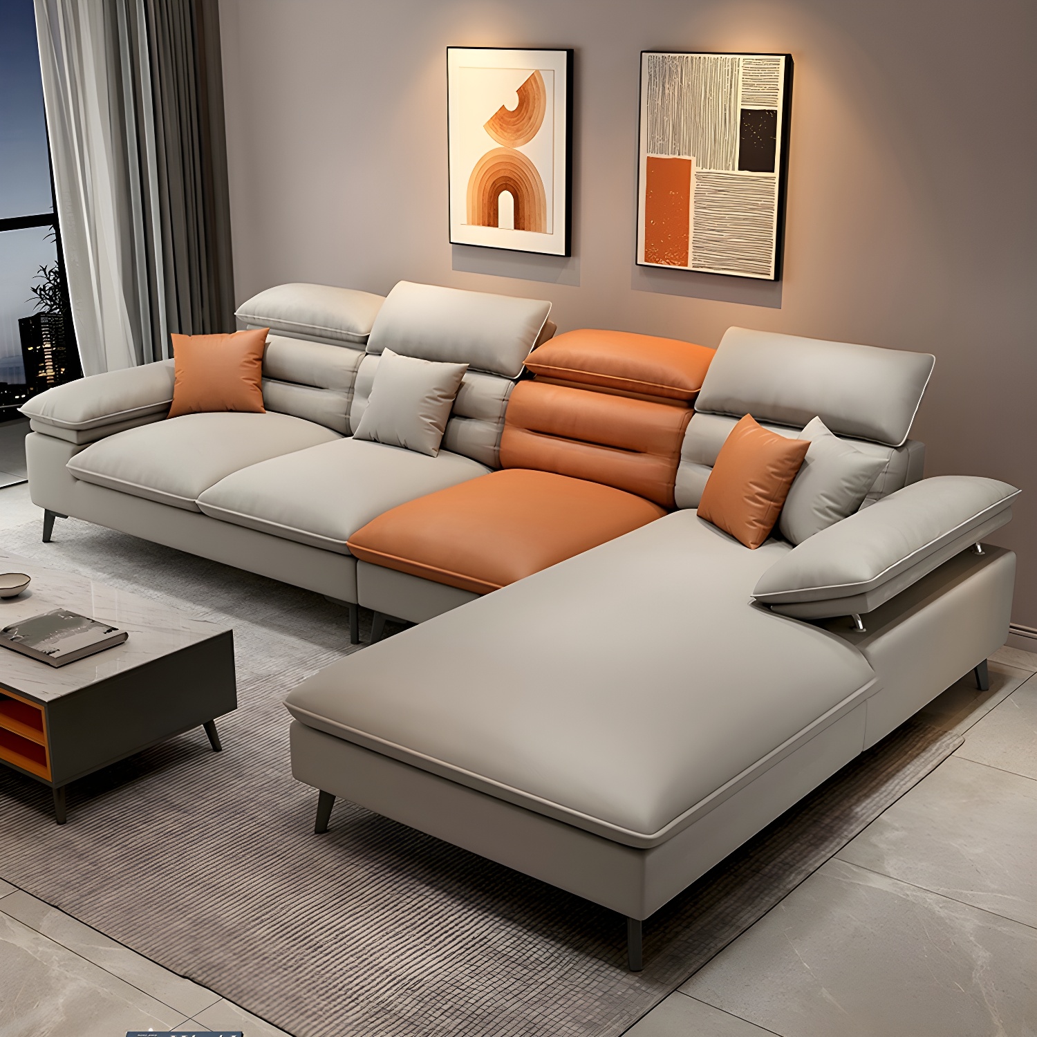 Modern L-Shape Sofa | Ormau - image 30