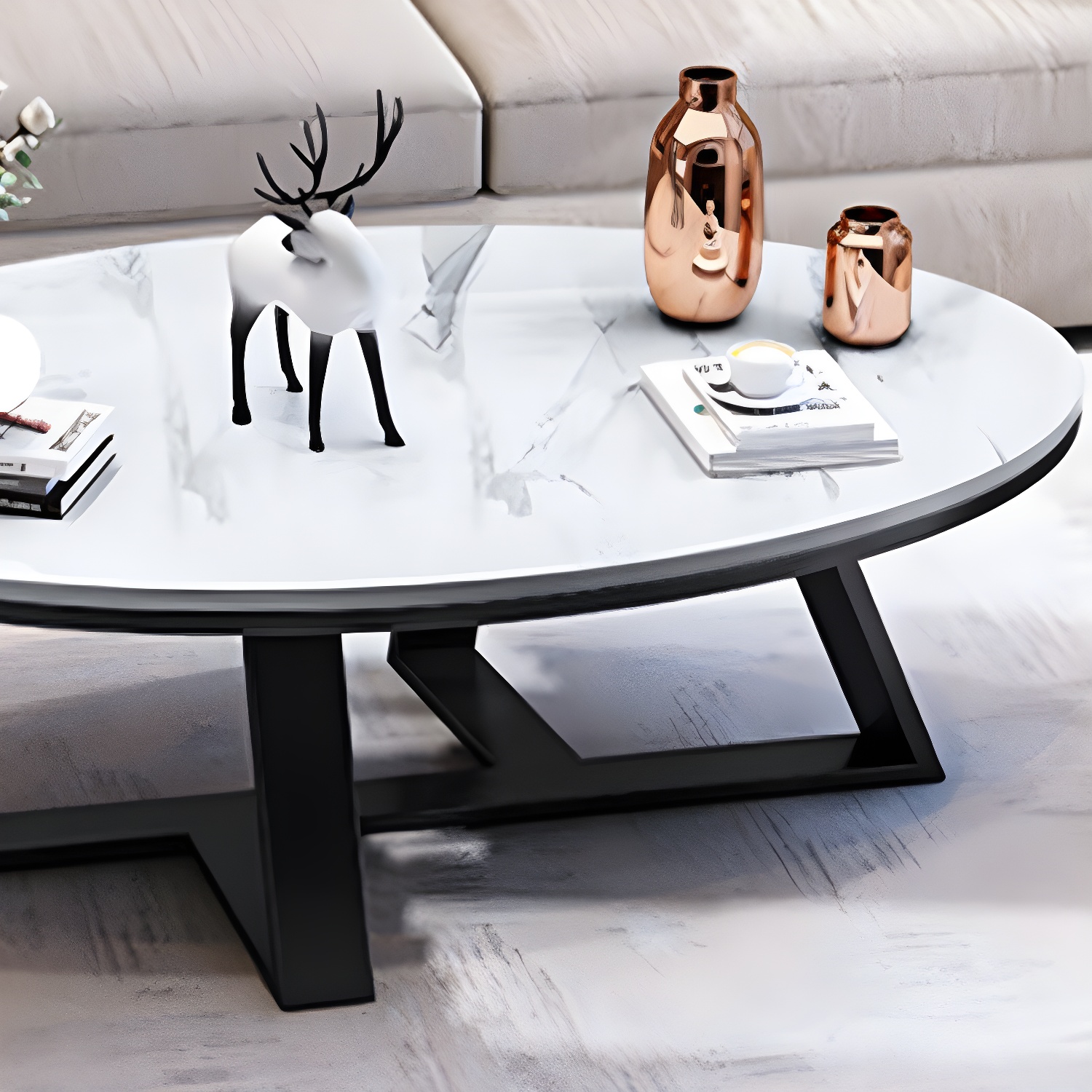 Slate Oval Coffee Table | Ormau - image 8