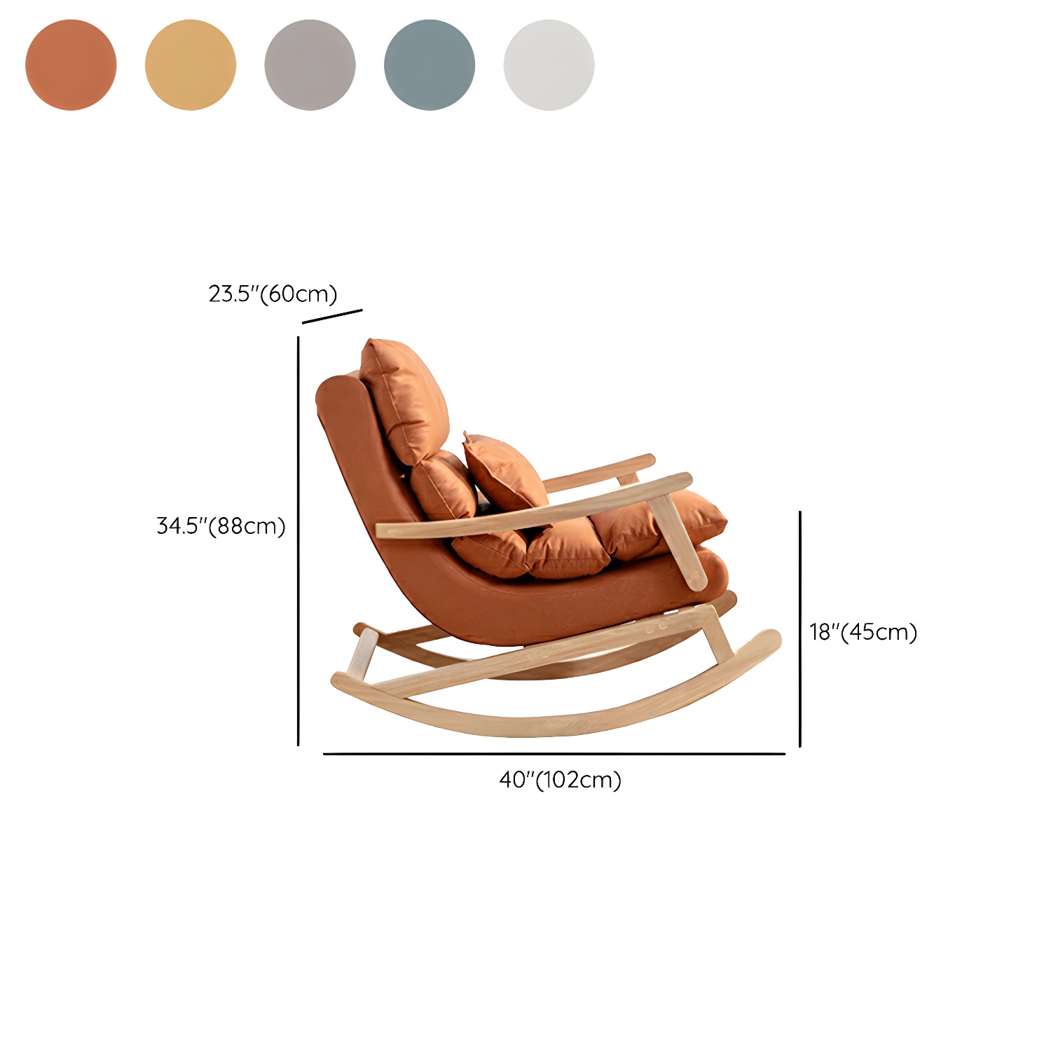Upholstered Rocker & Ottoman | Ormau - image 15