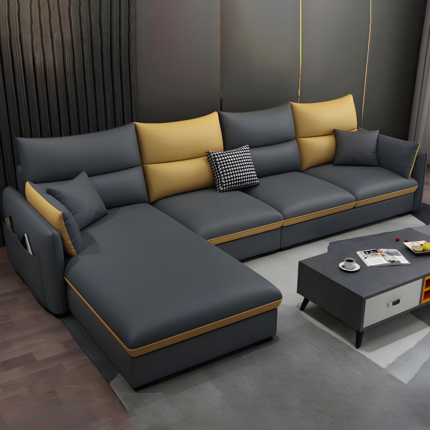 Modern Gray Sectional Sofa | Ormau - image 29