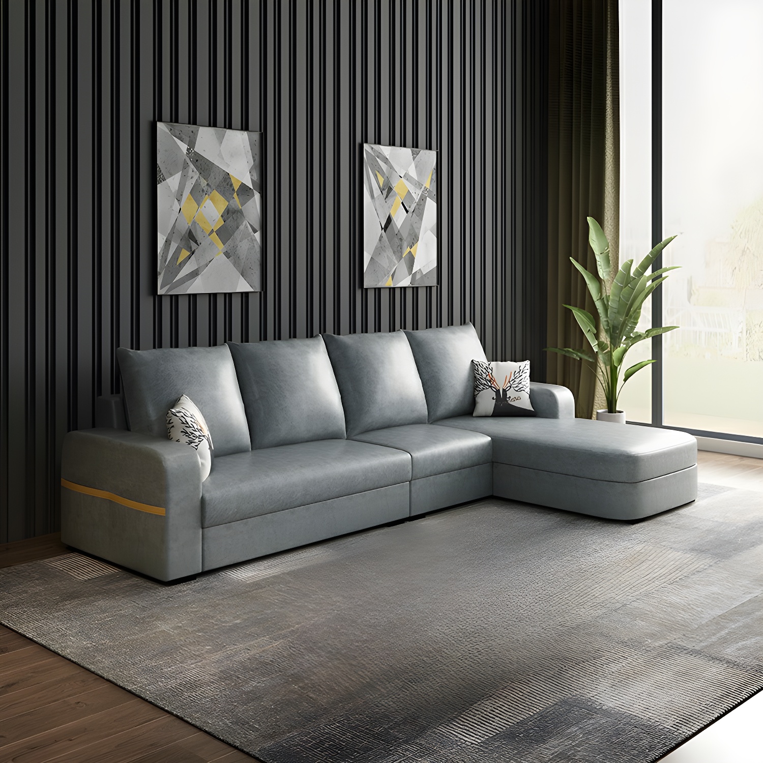Modern L-Shape Sectional | Ormau - image 18