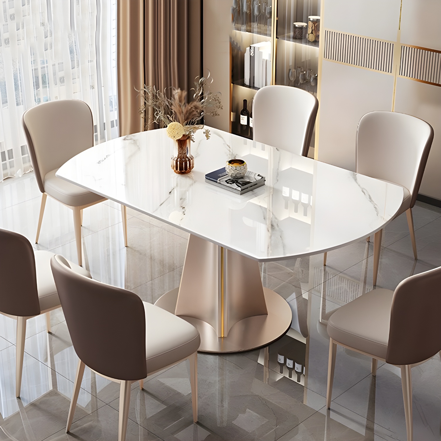 Glam Round Dining Set | Ormau - image 1