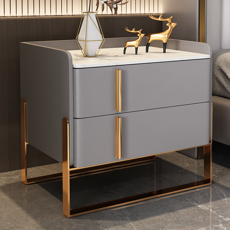 Drawer Nightstand with Stone Top | Ormau - image 10