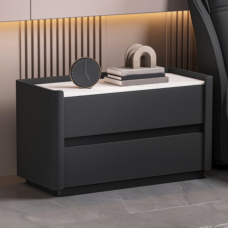 Modern Stone Top Nightstand | Ormau - image 3