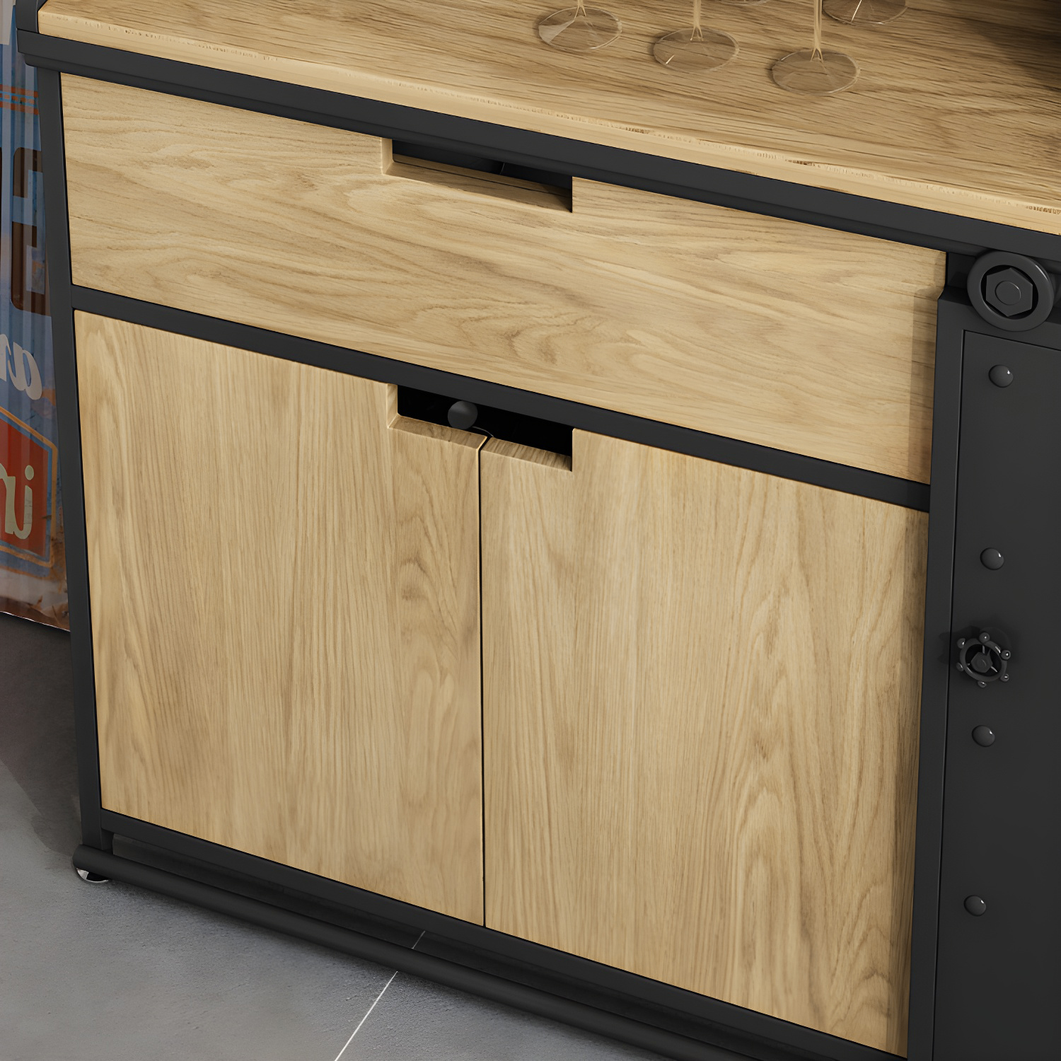 Metal & Wood Sideboard | Ormau - image 12