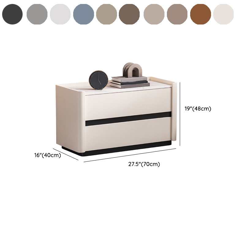 Modern Stone Top Nightstand | Ormau - image 21