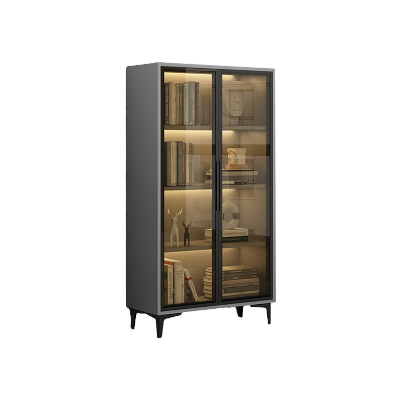 Glam Glass Accent Cabinet with Lighting | Ormau - image 23