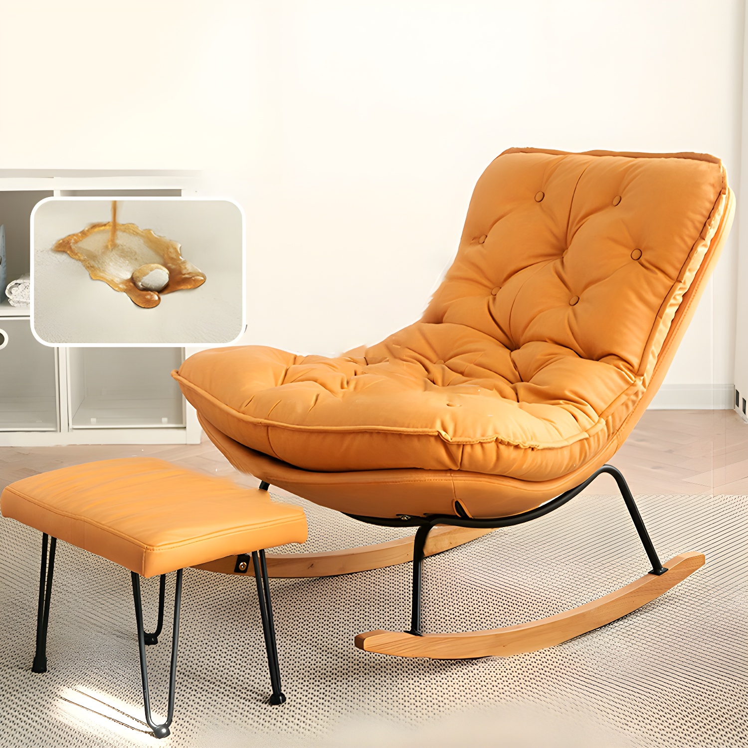 Button-Tufted Rocking Chair | Ormau - image 25