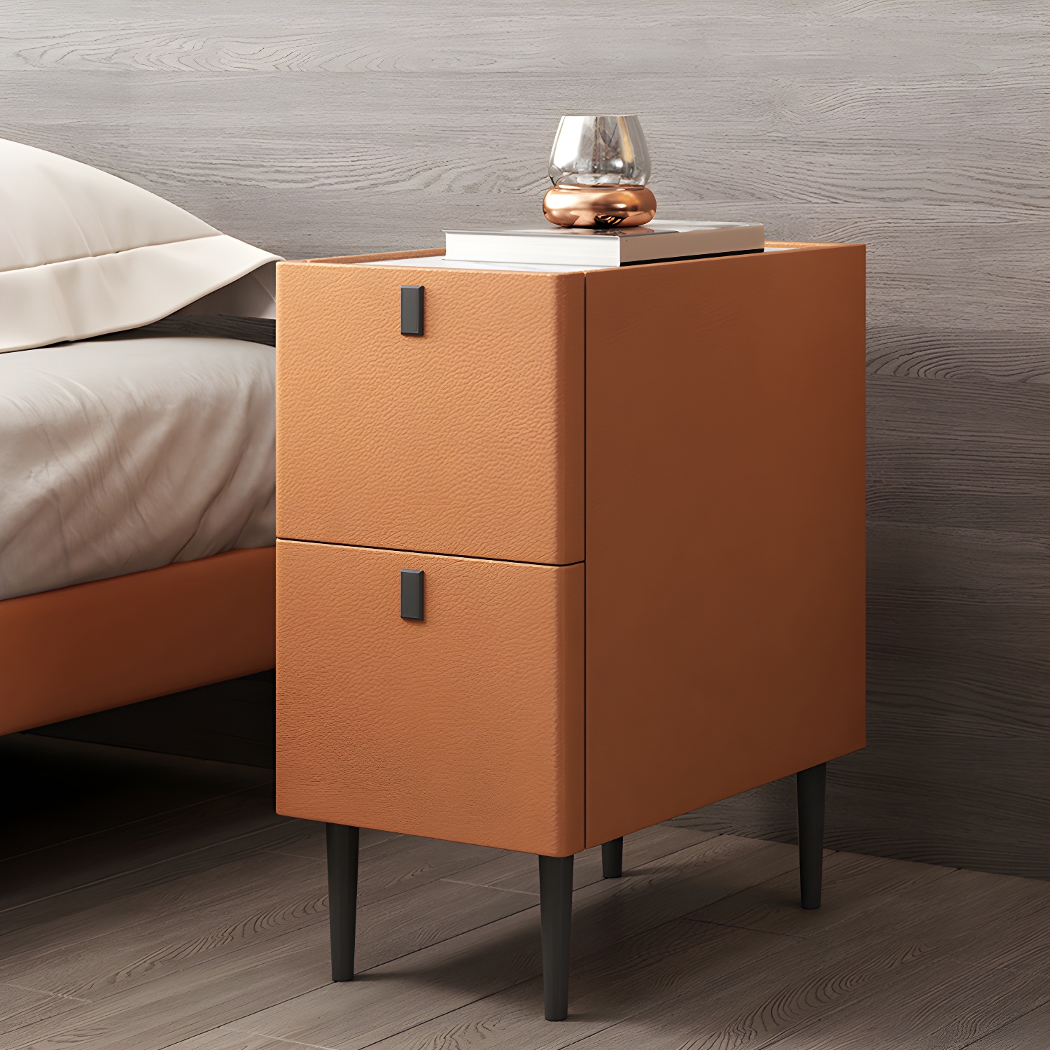 Luxe Leather Nightstand | Ormau - image 11