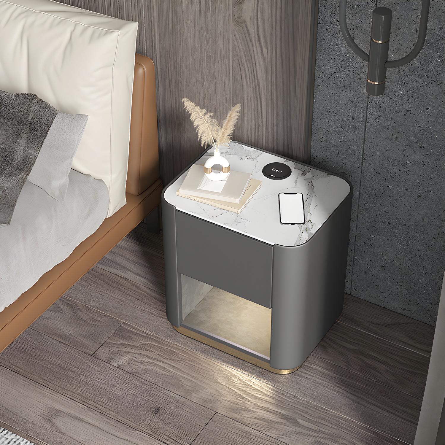 Stone Top Nightstand | Ormau - image 2
