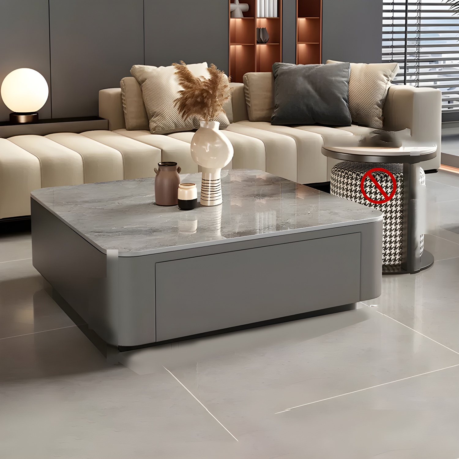Modern Stone Nesting Coffee Table Set | Ormau - image 3