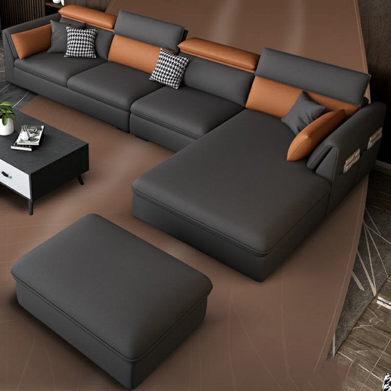 Gray Tech Cloth Sectional | Ormau - image 2