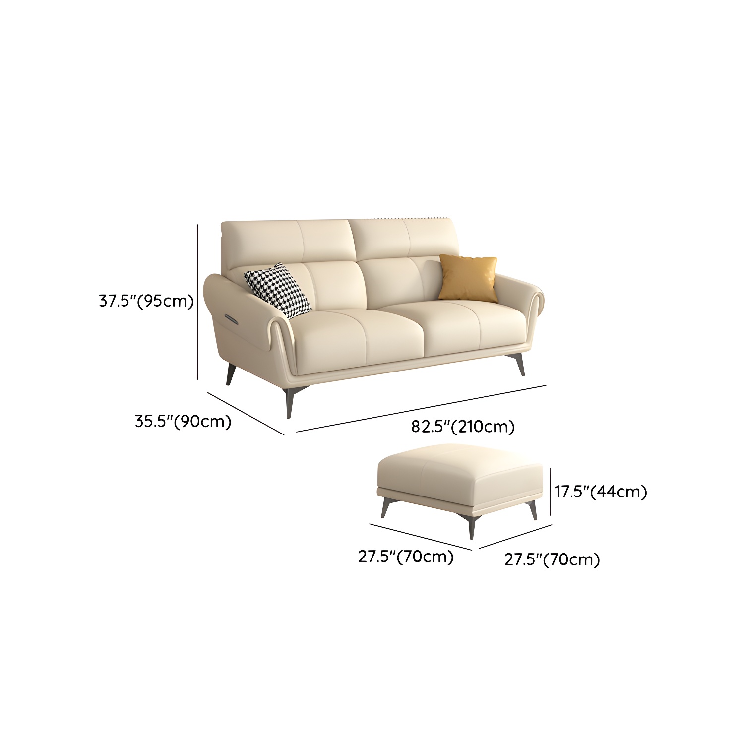 Flared Arm Sofa | Ormau - image 19